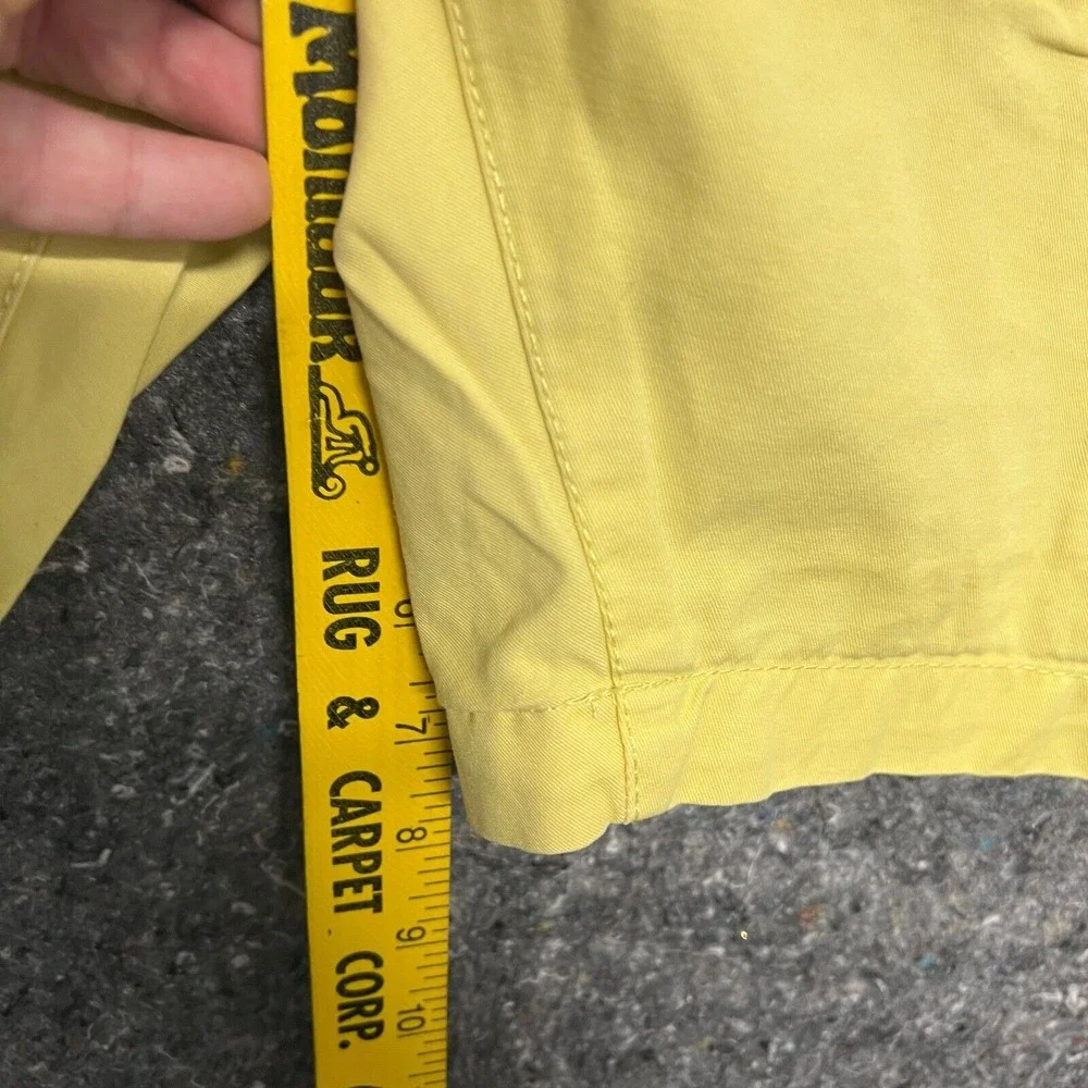 HM LOGG Mens Yellow Chino Shorts Size 30 Regular Fit Cotton‎ Summer Casual